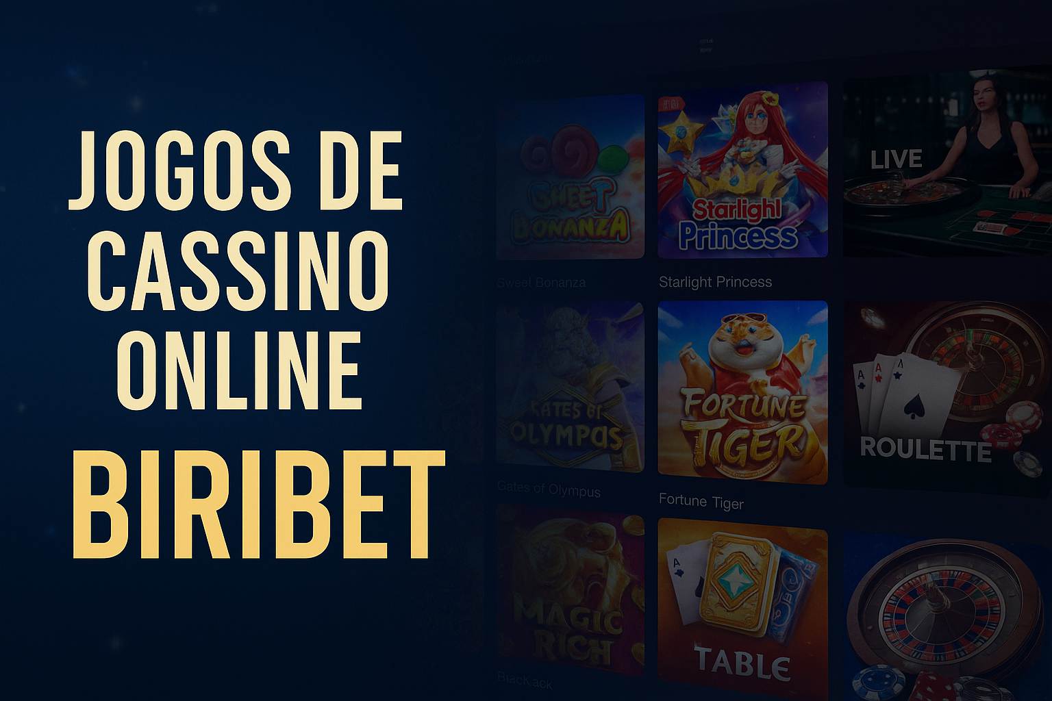Jogos de cassino online inovadores e emocionantes na BIRIBET